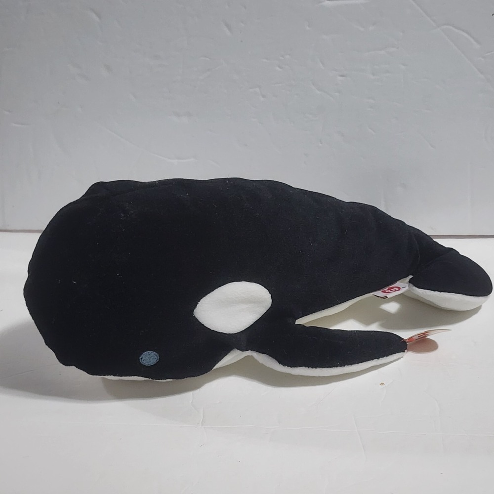 Ty Pillow Pals TIDE Killer Whale Orca Vintage 1997 Plush New 14"
